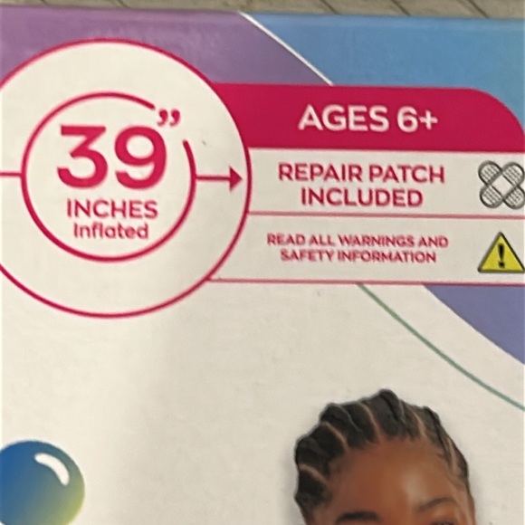 NWT Tube Pool Float Outdoor/Indoor Water Fun Quick valve Easy Inflation Justice - Picture 4 of 4